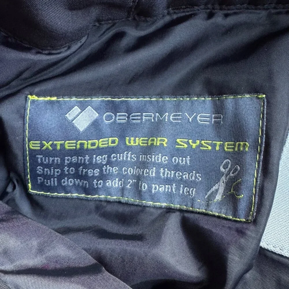 OBERMEYER Teen Enforcer Ski Pants Boys M 10-12 Medium Black Snowboarding Pant - Picture 10 of 13